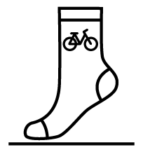 Sokken fietsen